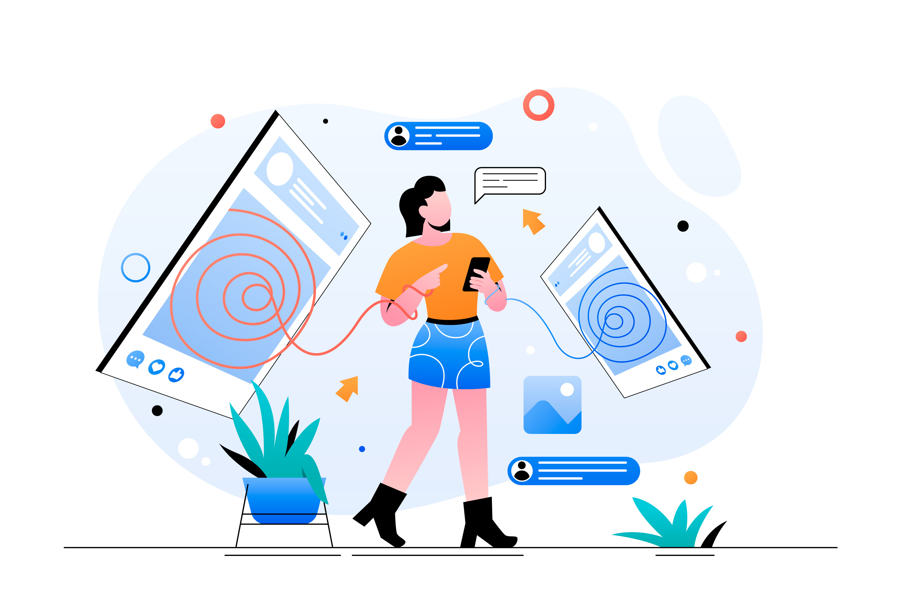 High-tech supply chain visualization